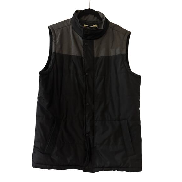 Adventure ridge black and grey puffer vest size large - Picture 1 of 4